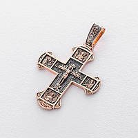 Золотой православный крест Распятие п02416 Оникс TP, код: 6736066