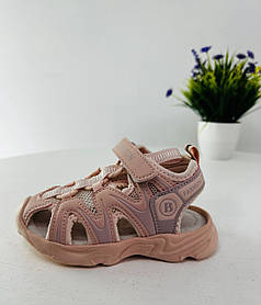 Рожеві босоніжки для дівчаток L127-2-6 bbt.kids розмір 29 (довжина устілки 18.5 см)