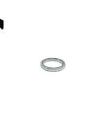 Кільце на палець (перстень, каблучка) Jewelry медична сталь з білою керамічною смужкою (антистрес) GRSS271 15р (46мм) 14-0033