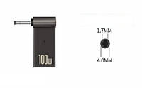 Адаптер для зарядки ноутбука Lenovo от павербанка PD 100W USB Type-C - 4.0x1.7mm (2000985601207)