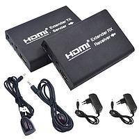 HDMI удлинитель по RJ45 витой паре + ИК-сигнал, активный до 120м JLK