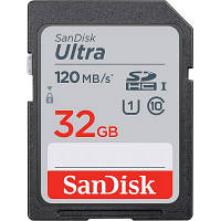 Карта памяти SanDisk 32GB SDHC class 10 Ultra SDSDUN4-032G-GN6IN JLK