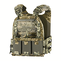 Плитоноска M-TAC CUIRASS FAST QRS M пиксель с системой быстрого сброса MOLLE + 6 подсумков