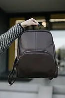 Рюкзак темно-коричневий городской 38x30x10 повседневный