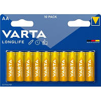 Батарейка Varta AA Varta Longlife щелочная * 10 04106101461 JLK