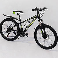 Двухколесный скоростной алюминиевый велосипед Hammer S-300 Blast 27.5 дюймов рама 18" Зеленый
