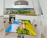 Наклейка 3Д вінілова на стіл Zatarga «Видалі від очей» 600х1200 мм для будинків, квартир, столів, GL, код: 6443176