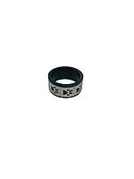 Кольцо на палец Jewelry медицинская сталь черного цвета с лапами на сером фоне R6479 15р (47мм) 14-0205