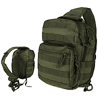 Тактический рюкзак однолямочный Олива One Strap 10 л, Рюкзак походный, Прочный рюкзак SPARK