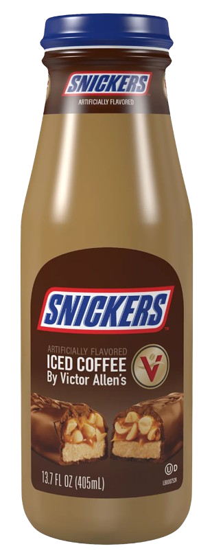 Холодна кава Snickers Victor Allen's Iced Coffee Latte, 405мл, фото 1