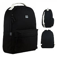 Рюкзак для міста та навчання Education Teens чорний, GoPack (GO24-147M-4)