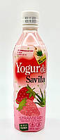 Не газований напій Йоговера зі смаком полуниці 500 мл. TM WANG, Південна Корея.