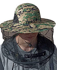 Капелюх накомарник камуфляж 2D
