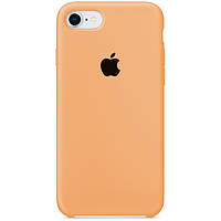 Чехол Silicone Case для iPhone SE 2020/8/7 коричневый с открытым низом