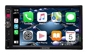 Автомагнітола 2DIN Baxster BMS-W202 з Carplay, AndroidAuto та MirrorLink