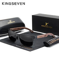 Мужские поляризационные солнцезащитные очки KINGSEVEN W5507 Black Gray