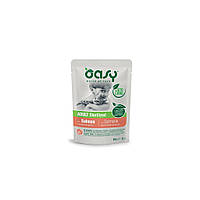 Влажный корм для кошек OASY Adult Sterilized с лососем 85 г (8053017343808)