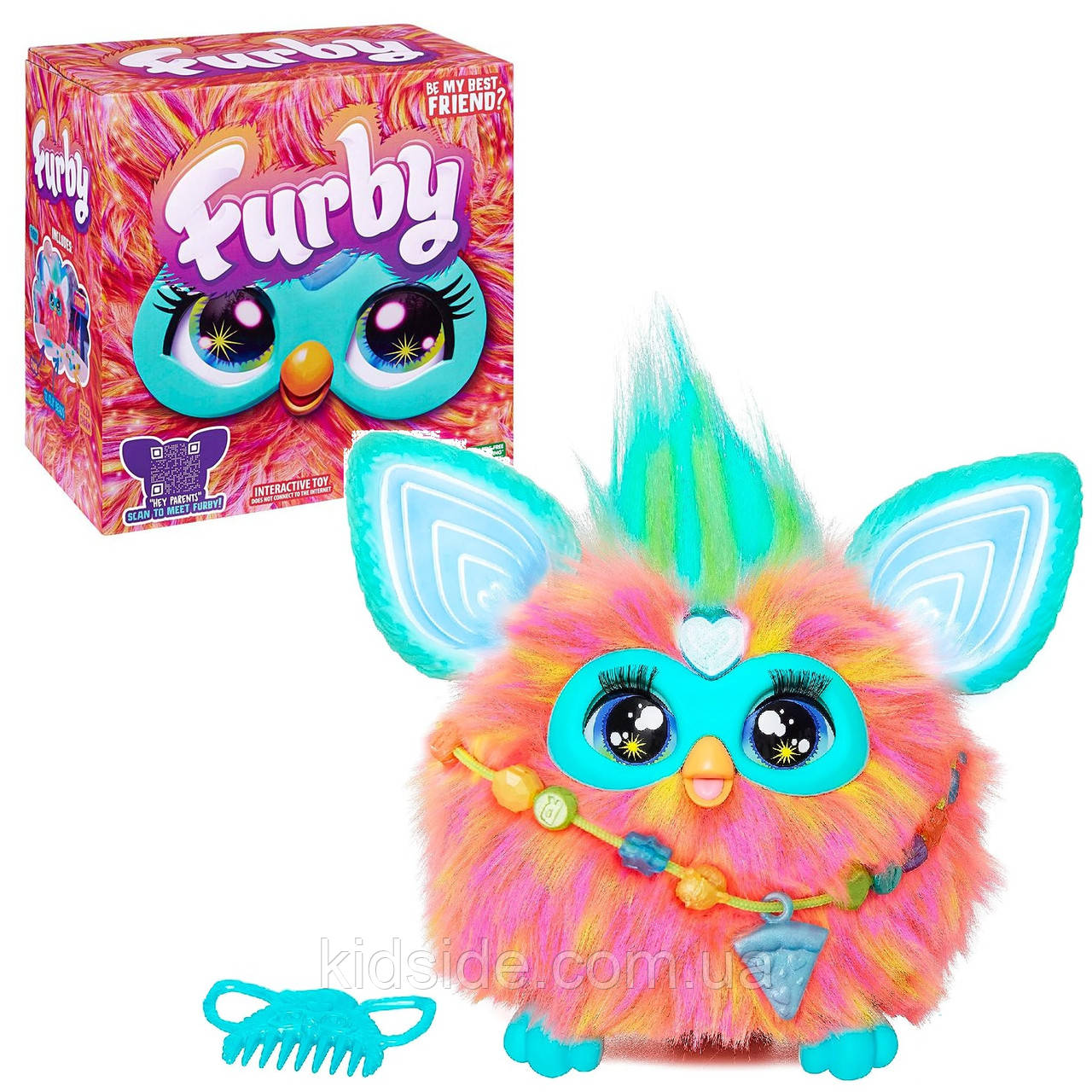Furby Coral F6744 Інтерактивна іграшка Фербі талісман кораловий, фото 1