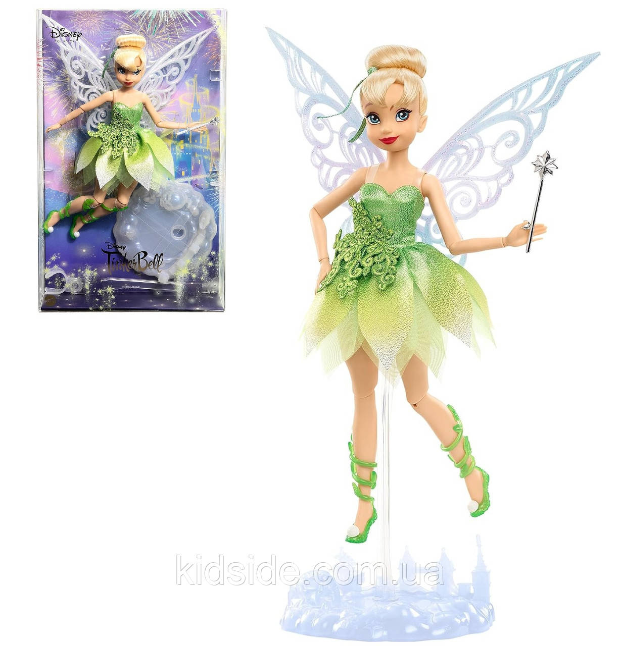 Disney Collector 100 Years of Wonder Tinker Bell HLX67 Колекційна лялька Фея Дінь-Дінь Дісней 100 років чудес, фото 1