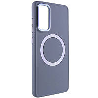 TPU чехол Bonbon Metal Style with MagSafe для Samsung Galaxy A34 5G | С магнитным кольцом Серый / Lavender