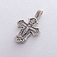 Серебряный православный крест чернение 132702 Оникс 6.5 г SK, код: 6840966