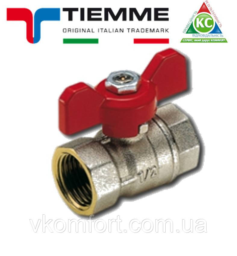 Кран кульовий Tiemme MISTRAL "метелик" 1" ВВ, фото 1