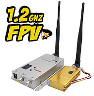 FPV SET Видеопередатчик и приемник 1.2G 1500mW для квадрокоптера видеоприемник 1.2ГГц видео передатчик 1.2 ГГц