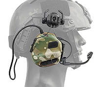 PLI Тактичні активні навушники HEADSET на базі M32  з кріпленнями для шолому мультикам ВТН