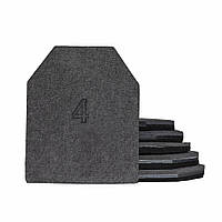 PLI Комплект захисних плит 4-й клас 25×30 МARS 600 6 мм 3.5 кг однієї колір: темно сірий