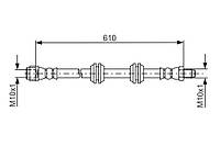 1987481744 BOSCH Гальмівний шланг