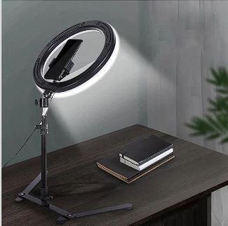 Кільцева лампа LED Ring Light 26 см з підставкой для настільної зйомки