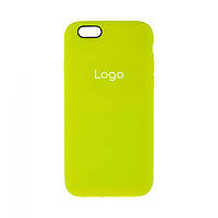 Чехол Silicone Case Full Size (AA) для iPhone 6 Plus Цвет 69.Fluorescent yellow m