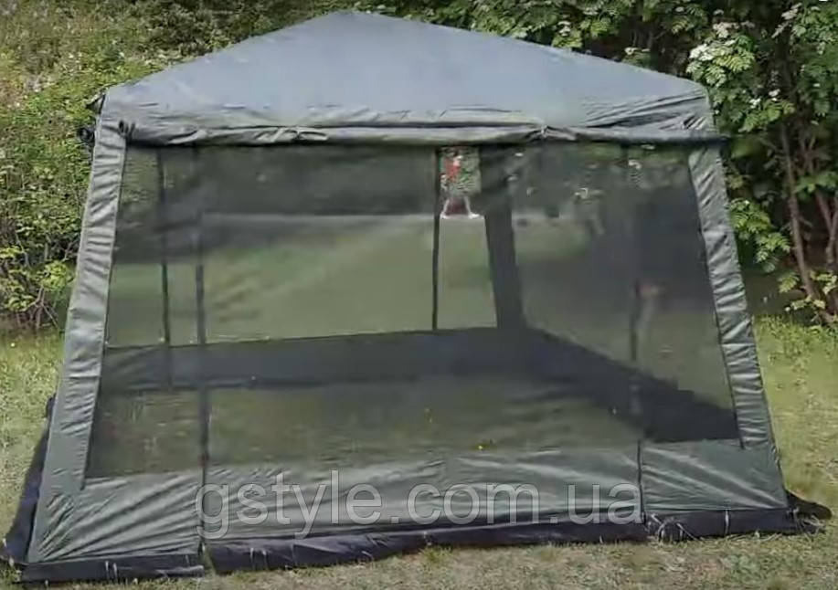Намет Шатер Альтанка 2 входи зі спідницею 320х320 висота 245см 1628D, фото 1