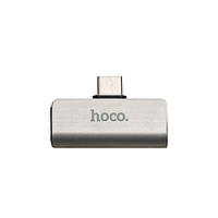 Переходник Hoco LS26 Type-C 2in1 Audio Converter Цвет Стальной l