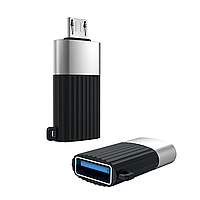 Переходник XO NB149-G USB2.0 TO MICRO connector Цвет Черный h