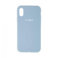 Чохол Silicone Case Full Size (AA) для iPhone X/Xs Колір 58.Sky blue h