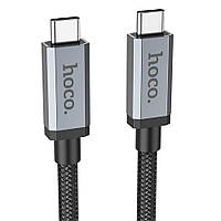 Кабель USB Hoco US06 USB3.2 20Gbps 100W 4K 60Hz 2m Type C to Type C Колір Чорний h