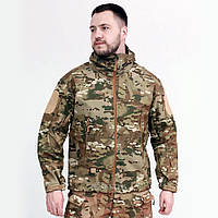 Куртка тактическая SoftShell "Esdy" (Multicam) зсу, нгу, нацгвардии, ссо, для охоты и рыбалки, военные