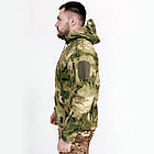 🔥  Куртка Soft Shell "ESDY 105" - A-Tacs FG  (для полювання та риболовлі, тактичні, теплі, військові), фото 3