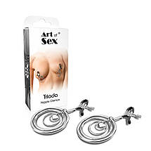 Затискачі для сосків Art of Sex — Nipple Clamps Triada, фото 3