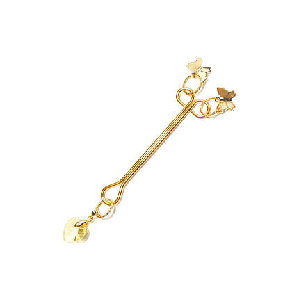 Затискач для клітора Art of Sex — Clit Clamp Butterfly, золото, фото 1