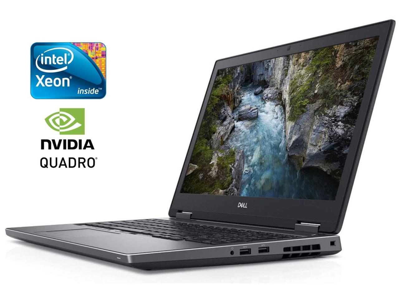 Ноутбук Dell Precision 7540/ 15.6" (1920x1080)/ Xeon E-2276M/ 32 GB RAM/ 1000 GB SSD/ Quadro T2000 4GB