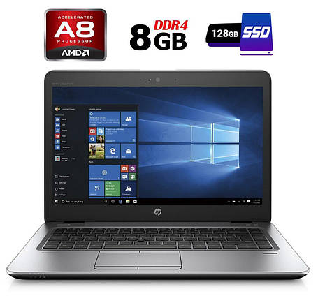 Ультрабук HP EliteBook mt43/ 14" (1920x1080)/ AMD A8-9600B/ 8 GB RAM/ 128 GB SSD/ Radeon R5, фото 1