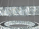 Кришталева світлодіодна люстра 7206-8A/580+400HR, фото 5