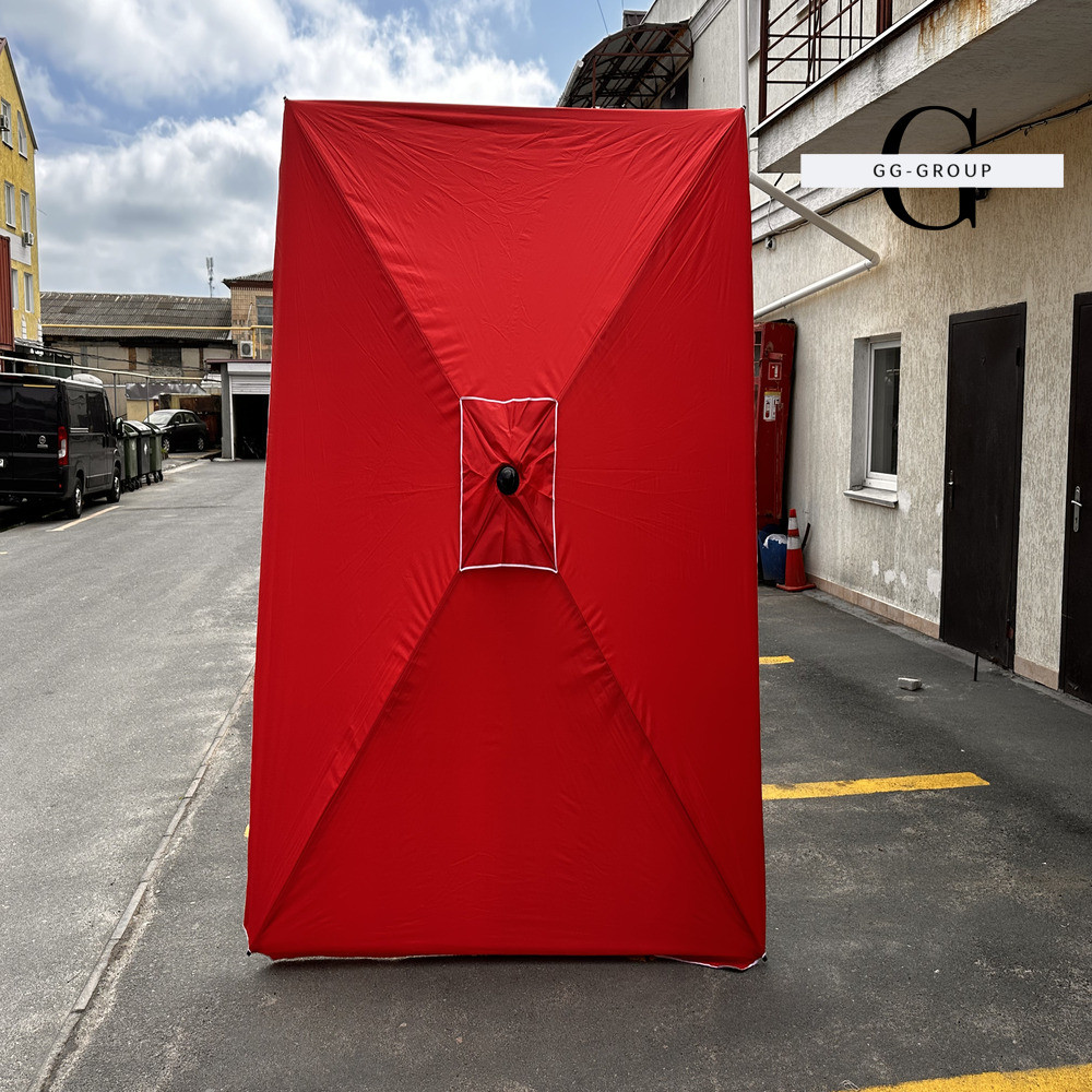 Парасоля Monsen 2×3 м з УФ-захистом, срібним тентом, посиленими спицями