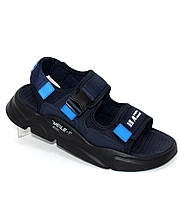Чоловічі спортивні сині сандалі на липучках синій