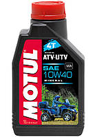 Минеральное моторное масло для квадроциклов Motul ATV-UTV 4T 10W40, 1л