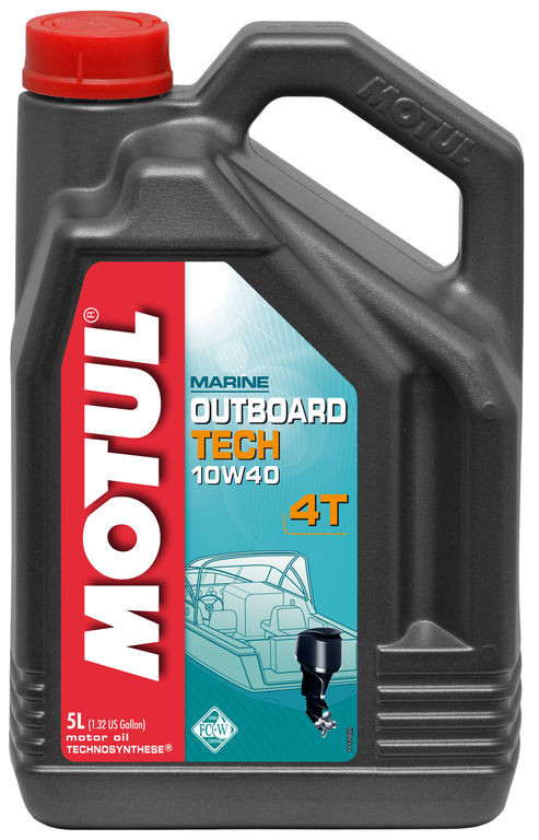 Масло моторне для човнових моторів Motul Outboard Tech 10W40 4T, 5л