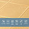 Самоклеюча декоративна настінно-стельова 3D панель Ромби під шкіру 700*700*5mm BEIGE SW-00001881, фото 4