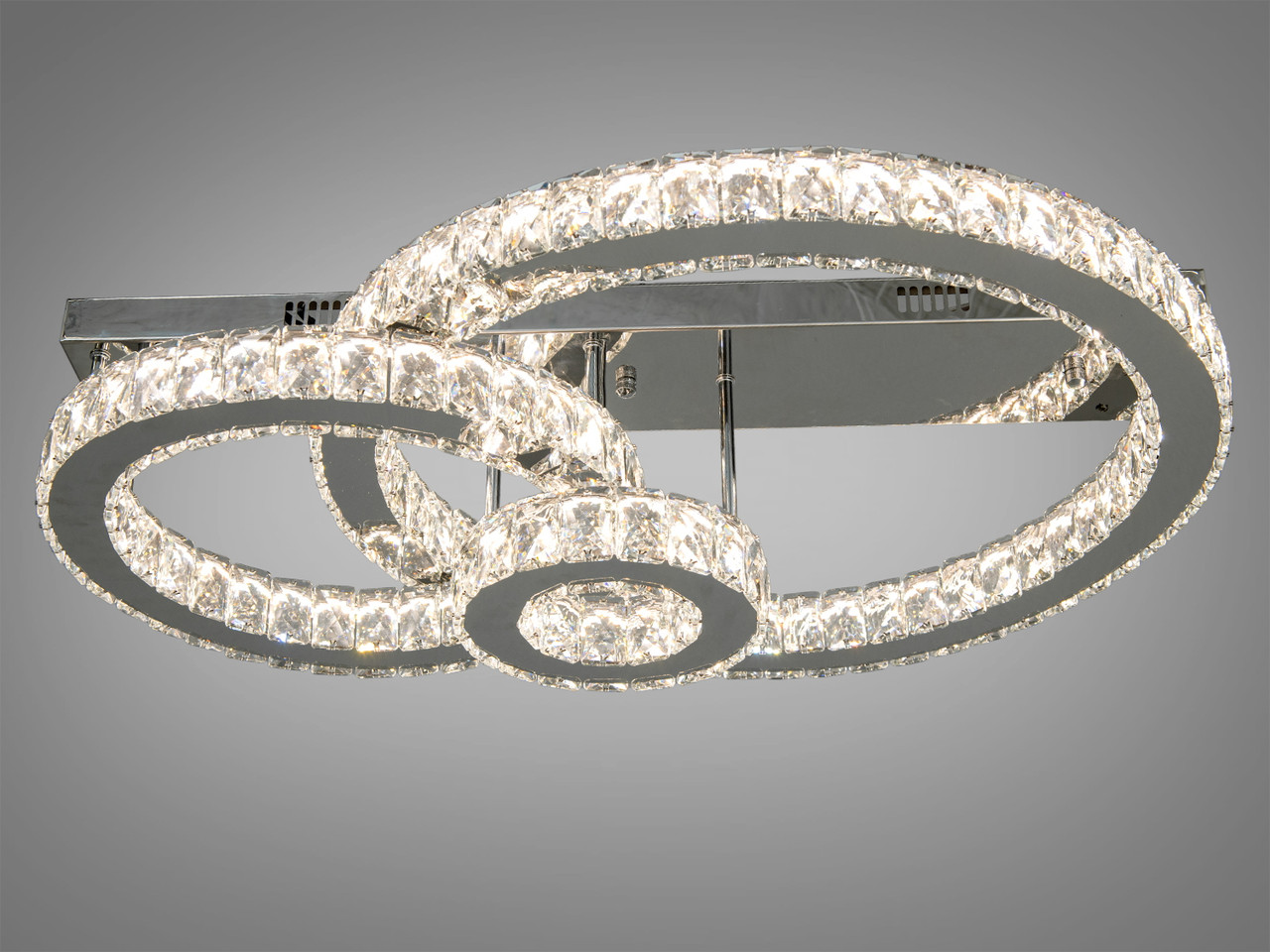Стельова кришталева світлодіодна люстра 7708-3D/HR, фото 1